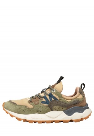 Flower Mountain Yamano 3 Sneakers Herr Gröna Beige | NIC3789CI