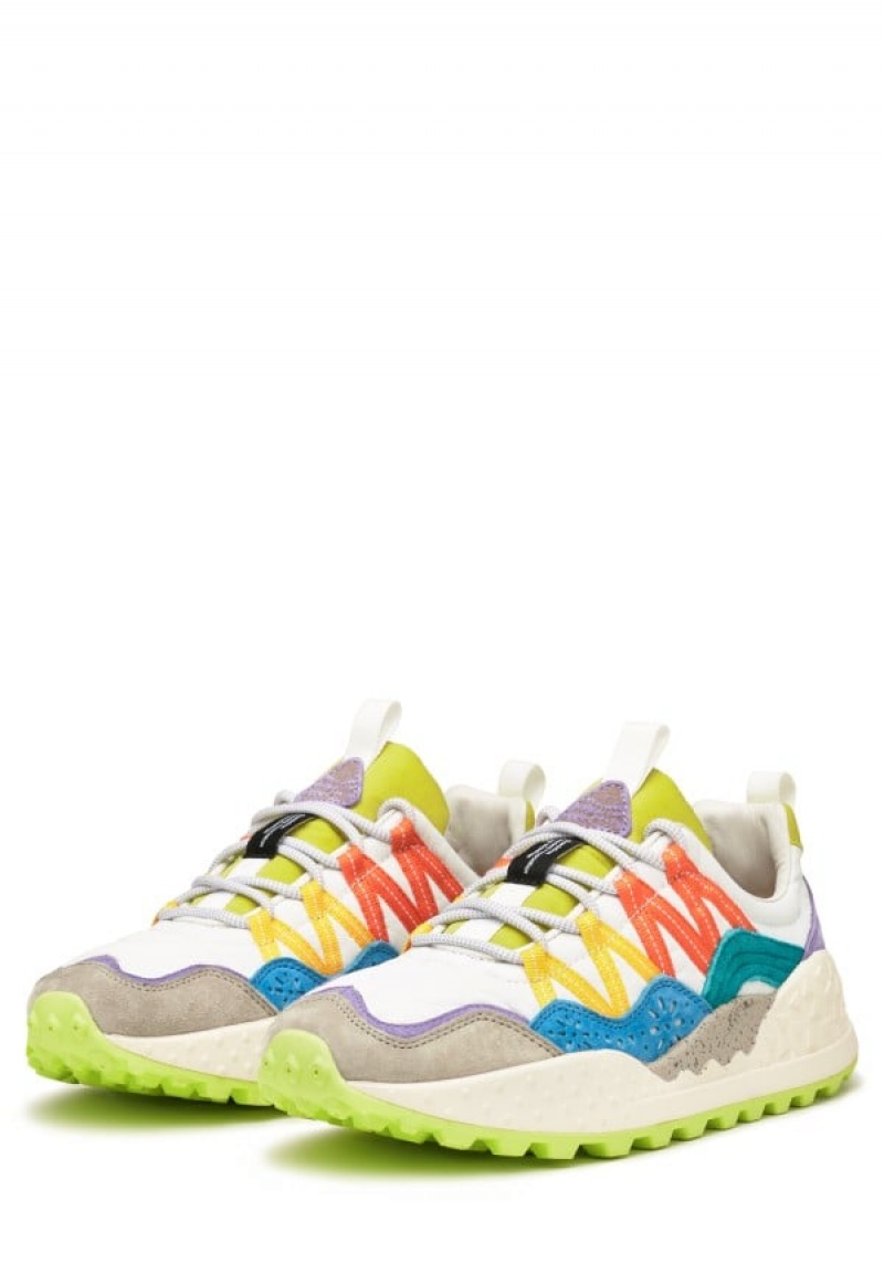 Flower Mountain Washi Sneakers Dam Grå Vita | NMR7432KS