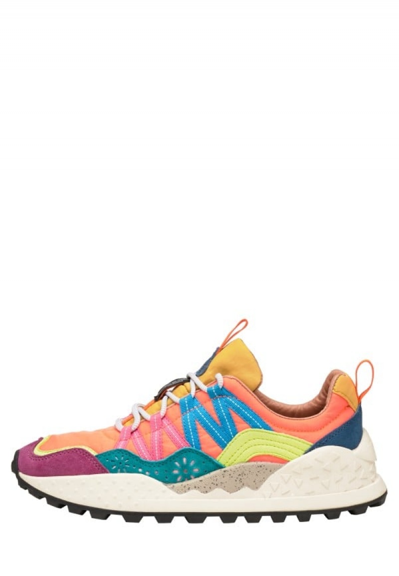 Flower Mountain Washi Sneakers Dam Orange Lila | GIR4537VL