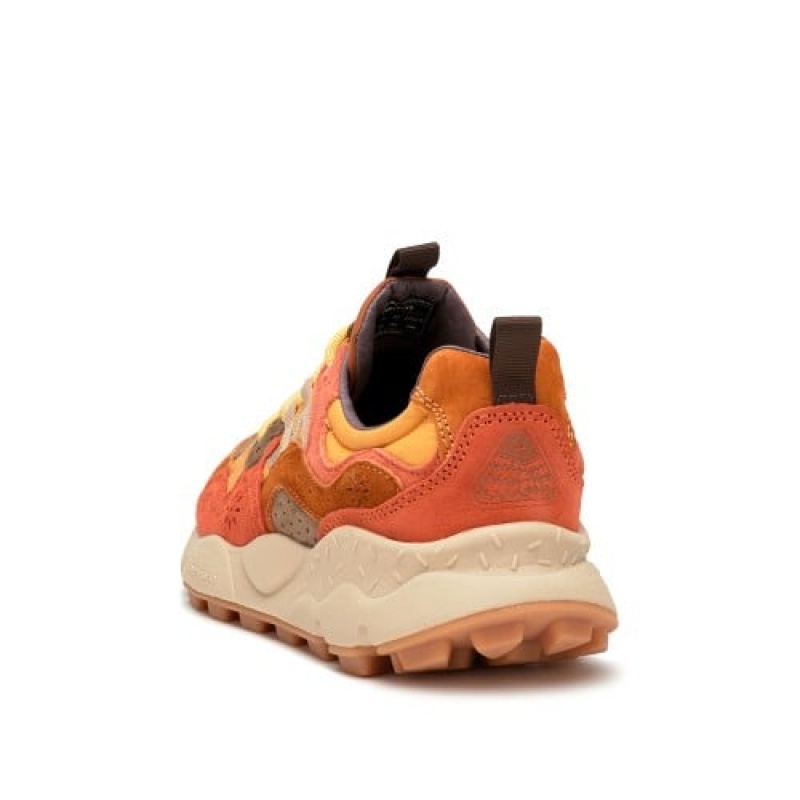 Flower Mountain Yamano 3 Hkdelic Sneakers Herr Bruna Orange | MXR5490MI