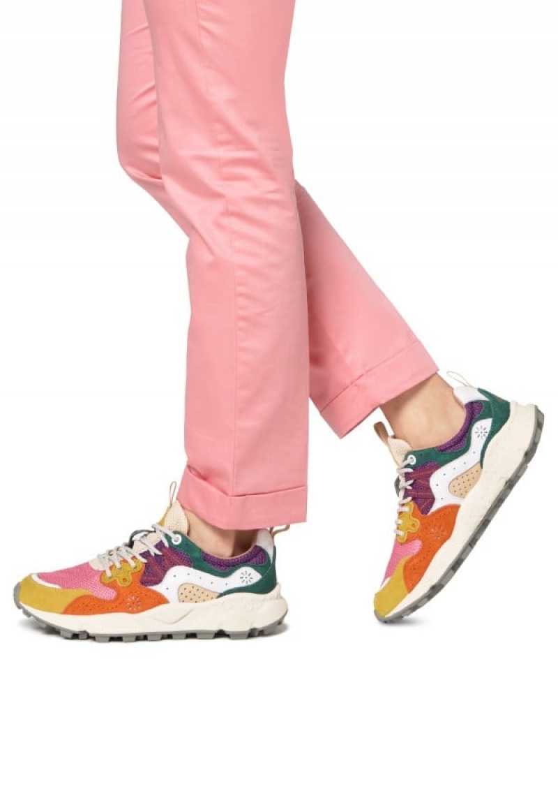 Flower Mountain Yamano 3 Sneakers Dam Fuchsia Gula | UWM9413XC