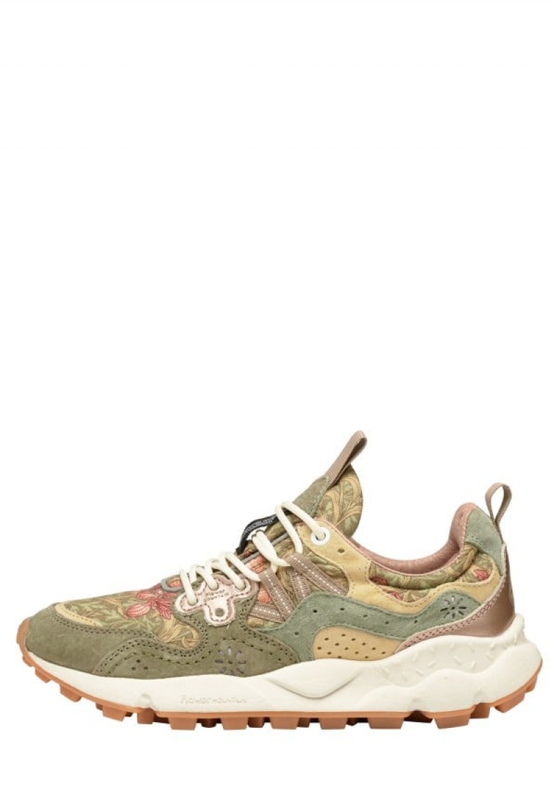 Flower Mountain Yamano 3 Sneakers Dam Gröna Beige | SKJ82100HO