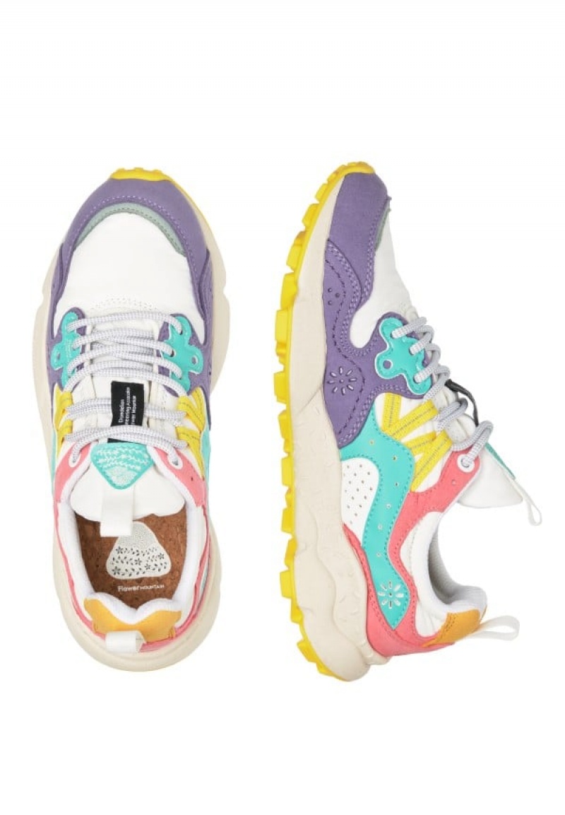 Flower Mountain Yamano 3 Sneakers Dam Lila Vita | VPE2034LB