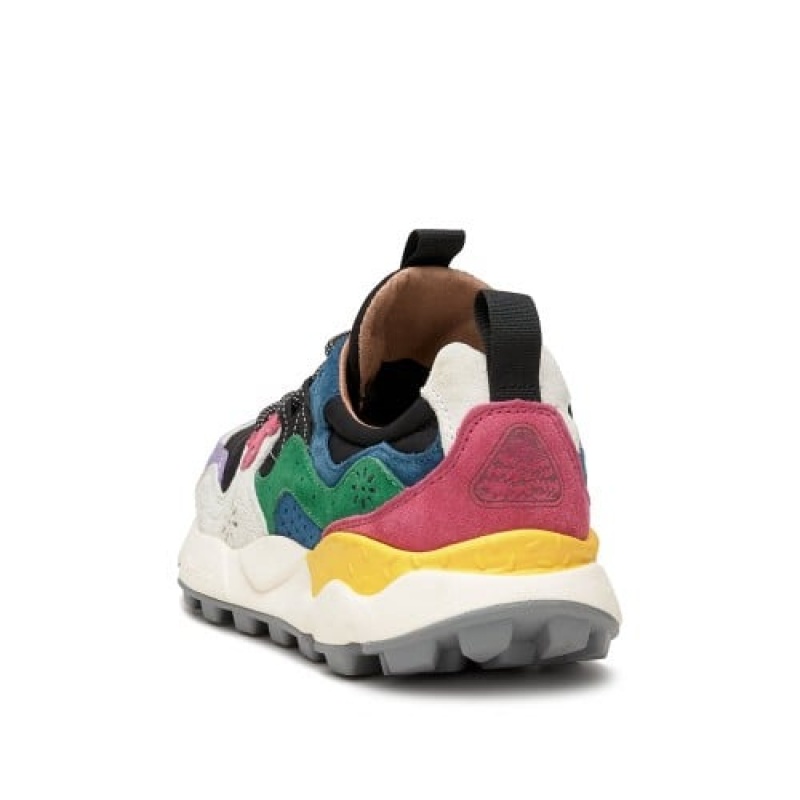 Flower Mountain Yamano 3 Sneakers Dam Lila Svarta Vita | VQM6678HJ