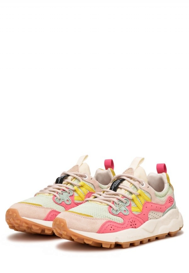 Flower Mountain Yamano 3 Sneakers Dam Rosa Turkos | UHR9248XC