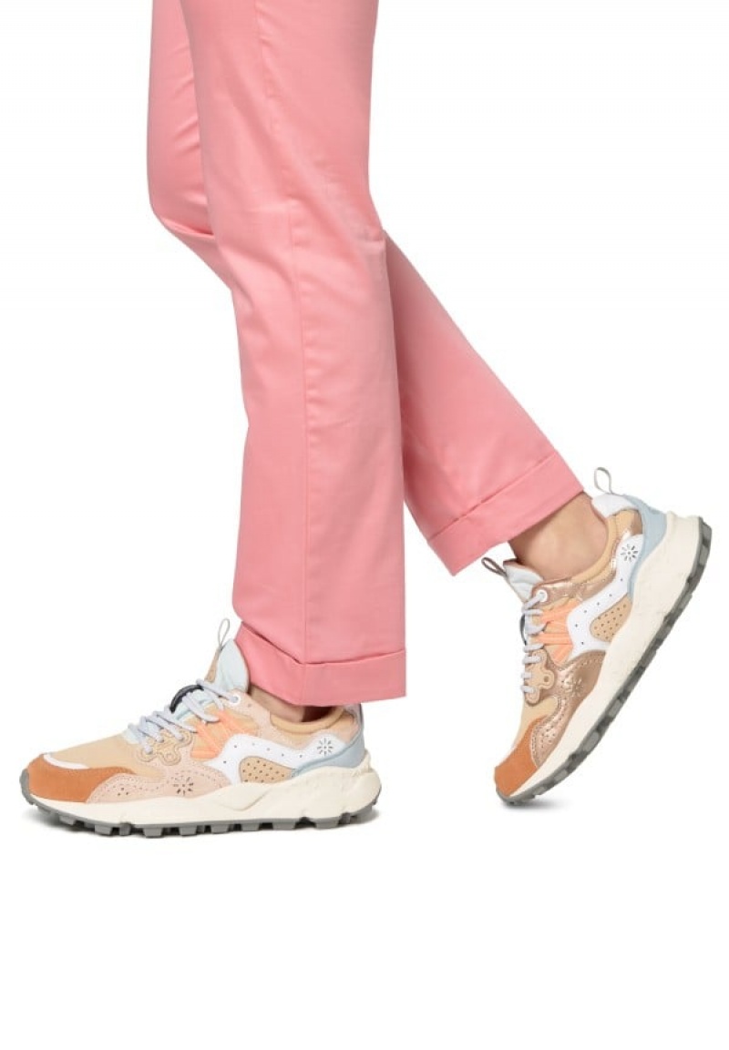 Flower Mountain Yamano 3 Sneakers Dam Rosa Beige | ZXD185BZ