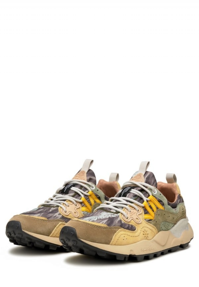 Flower Mountain Yamano 3 Sneakers Herr Gröna Beige | XWE5121ZL