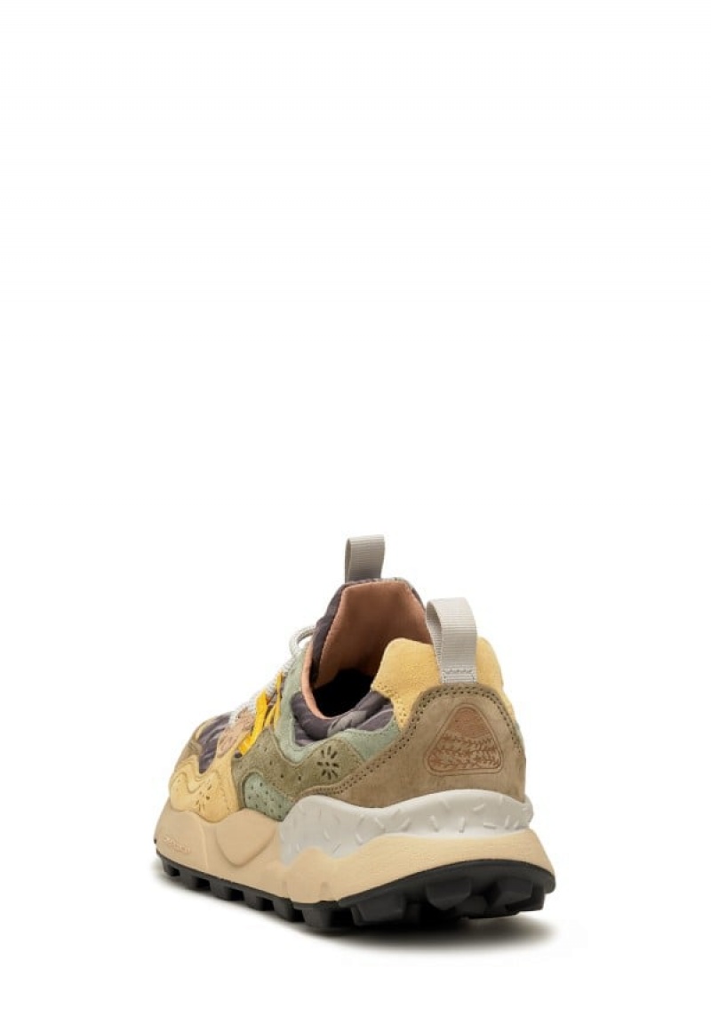 Flower Mountain Yamano 3 Sneakers Herr Gröna Beige | XWE5121ZL