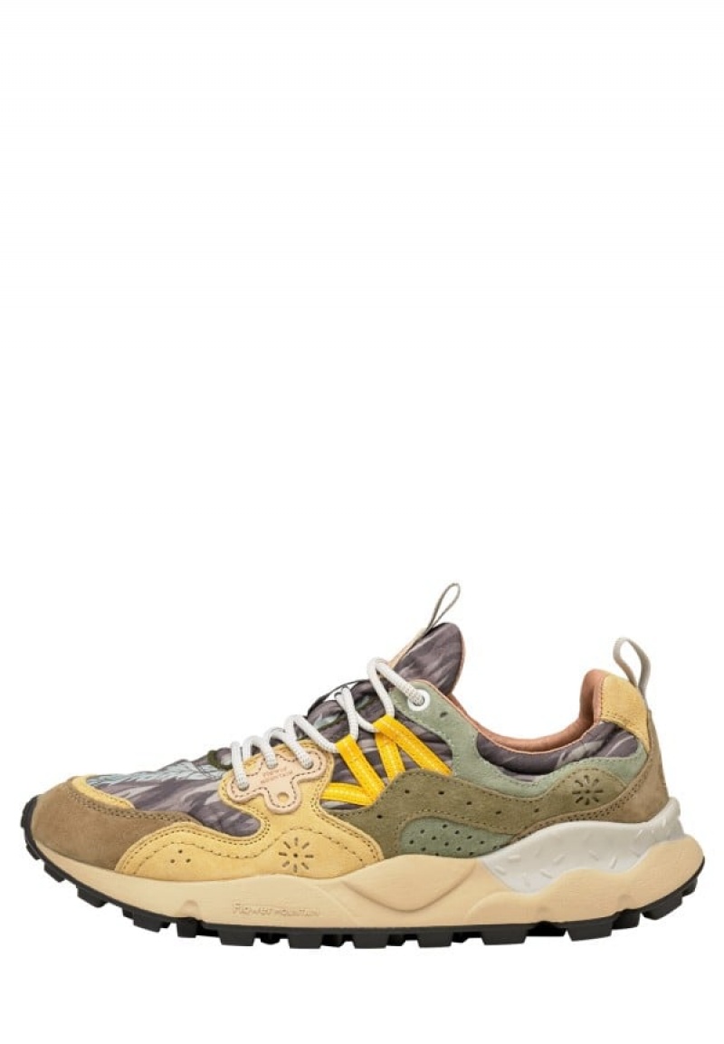 Flower Mountain Yamano 3 Sneakers Herr Gröna Beige | XWE5121ZL